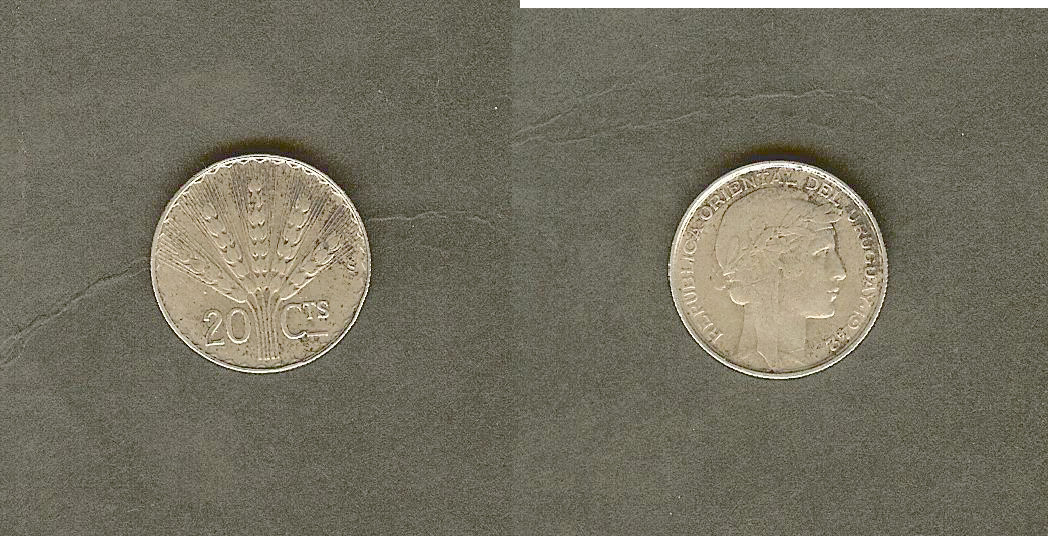 Uruguay 20 centesimos 1942 EF